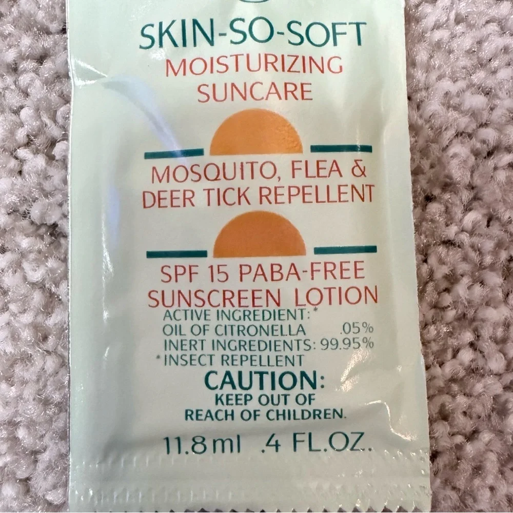 NOS Avon Skin-So-Soft Herbal Fresh sun care/repellant 10 sample pack